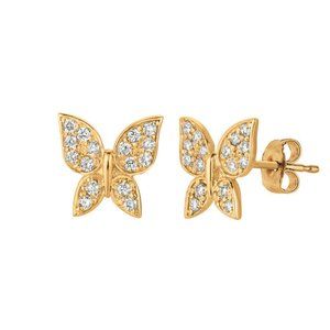 0.30 Carat Natural Diamond Butterfly Earrings